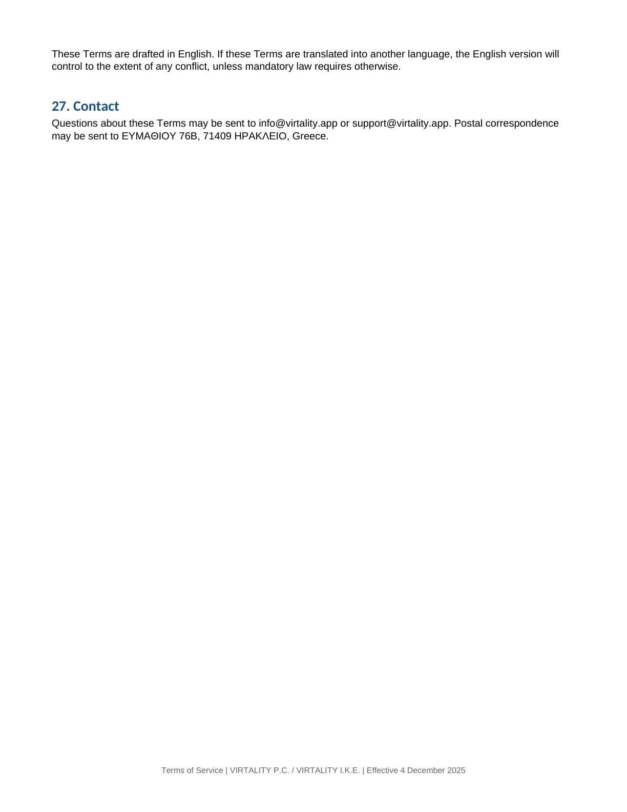 Terms of Service page 7